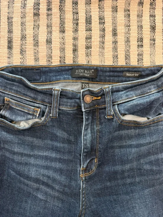 Judy Blue Dark Blue Skinny Jeans - Picture 2 of 2